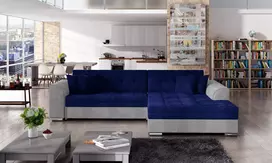 Kampinė sofa Sorento, audinys Kronos 09, Paros 05