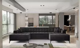 Kampinė sofa Vertizo, audinys Lukso 10