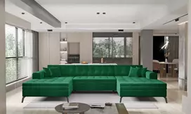 Kampinė sofa Vertizo, audinys Lukso 35