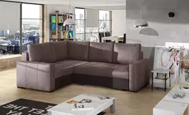 Kampinė sofa Corona su patalynės dėže, audinys Monolith 09, Monolith 29