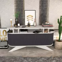 Konsolinis staliukas, Hanah Home, balta Antracitas, 150 x 75 x 43, cm