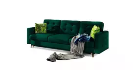 Sofa - lova Asgard su patalynės dėže žalia, Kronos 19, Jungle 32