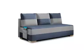Sofa - lova Atila su patalynės dėže mėlyna, Soro 76, Soro 83