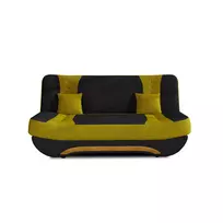 Sofa - lova Ewa II su patalynės dėže juoda, Soro 100, Soro 40