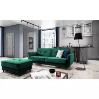 Sofa - lova Bellis su patalynės dėže žalia, Monolith 37