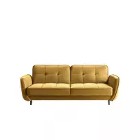 Sofa - lova Bellis su patalynės dėže geltona, Nube 45
