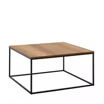 Kavos staliukas, Hanah Home, Riešutas, 80 x 42 x 80, cm