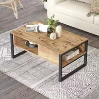 Kavos staliukas, Hanah Home, Atlanto pušis, 100 x 44,4 x 59,7 cm