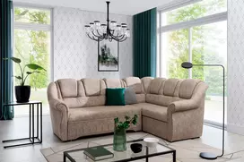 Kampinė sofa Lord_II su patalynės dėže, audinys Dora 21