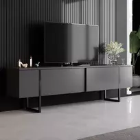 TV stovas, Hanah Home, antracitas Juoda, 180 x 50 x 30, cm