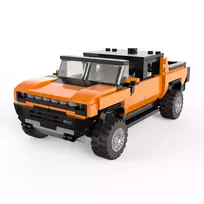 RASTAR 1:30 surenkamas automodelis Hummer EV, assort., oranžinis/geltonas, 454 dalys, 93700