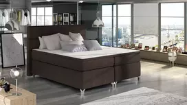 Continental lova su patalynės dėže Amadeo 160X200, ruda, audinys Sawana 26