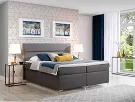 Continental lova su patalynės dėže Amadeo 160X200, pilka, audinys Soft 29