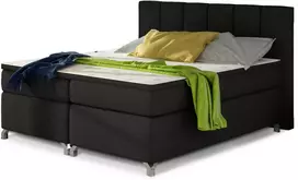 Continental lova su patalynės dėže Basilio 160X200, juoda, audinys Sawana 14