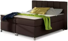 Continental lova su patalynės dėže Basilio 140X200, ruda, audinys Soft 66
