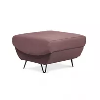 Pufas Silva, rožinis, audinys Velvetmat 24