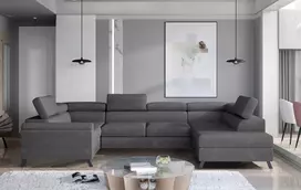 Kampinė sofa Escada su patalynės dėže, audinys Paros 06