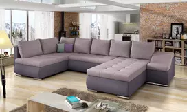 Kampinė sofa Giovanni su patalynės dėže, audinys Soro 61, Soro 65
