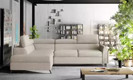 Kampinė sofa Kairos su patalynės dėže, audinys Cover 02