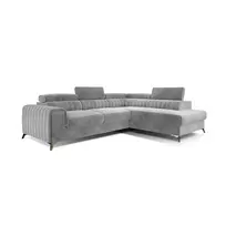 Kampinė sofa Laurence su patalynės dėže, audinys Paros 05
