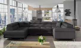 Kampinė sofa Letto su patalynės dėže, audinys Inari 96