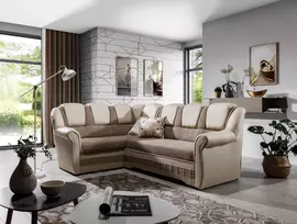 Kampinė sofa Lord_II su patalynės dėže, audinys Berlin 03, Soft 33