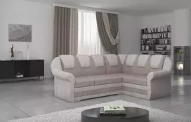 Kampinė sofa Lord_II su patalynės dėže, audinys Dora 22, Dora 21