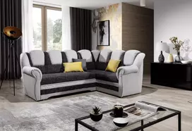 Kampinė sofa Lord_II su patalynės dėže, audinys Berlin 02, Berlin 10