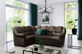 Kampinė sofa Lord_II su patalynės dėže, audinys Dora 28