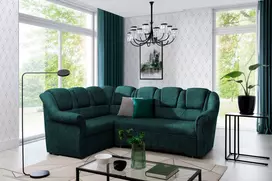 Kampinė sofa Lord_II su patalynės dėže, audinys Dora 85