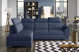 Kampinė sofa Loreto su patalynės dėže, audinys Solar 79