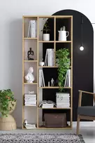 Knygų lentyna, Hanah Home, Sapphire Oak, 75 x 170 x 18, cm