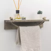 Sieninė lentyna, Hanah Home, Riešutas, 50 x 10 x 9, cm