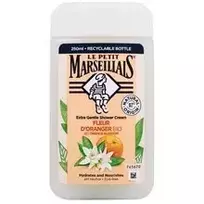 Le Petit Marseillais „Extra Gentle“ dušo kremas su ekologiškais apelsinų žiedais – drėkinantis ir maitinantis dušo kremas, 400 ml