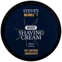 „Steves No Bull***T“ „Woody“ skutimosi kremas – minkštinantis skutimosi kremas, 100 ml