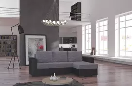 Kampinė sofa Newark su patalynės dėže, audinys Sawana 05, Soft 11