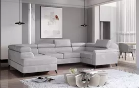 Kampinė sofa Escada su patalynės dėže, audinys Paros 05