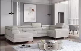 Kampinė sofa Escada su patalynės dėže, audinys Paros 02