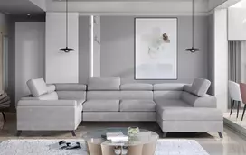 Kampinė sofa Escada su patalynės dėže, audinys Paros 05