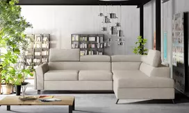 Kampinė sofa Kairos su patalynės dėže, audinys Cover 02