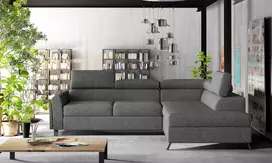 Kampinė sofa Kairos su patalynės dėže, audinys Inari 96
