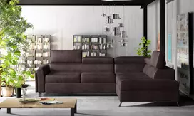 Kampinė sofa Kairos su patalynės dėže, audinys Mat Velvet 29