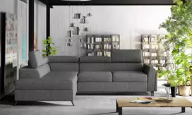 Kampinė sofa Kairos su patalynės dėže, audinys Inari 96