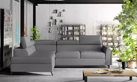 Kampinė sofa Kairos su patalynės dėže, audinys Primo 96