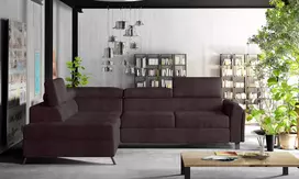 Kampinė sofa Kairos su patalynės dėže, audinys Kronos 06