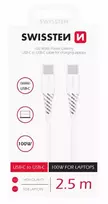 Swissten Power Delivery Data Cable USB-C to USB-C 5A (100W) 2.5m