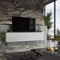 TV staliukas ABI, matinė balta