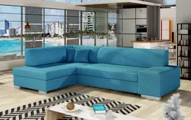 Kampinė sofa Fabio su patalynės dėže, audinys Orinoco 85