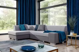 Kampinė sofa Fabio su patalynės dėže, audinys Sawana 21, Sawana 05