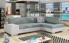 Kampinė sofa Fabio su patalynės dėže, audinys Cover 70, Soft 17
